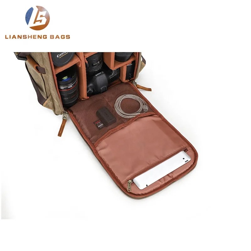 
Professional Shockproof Waterproof Hard Shell DSLR Camera Bag Rolling Backpack 