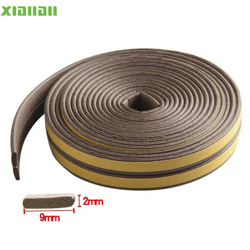 Adhesion weather strip E V I D Shaped Door Sealing anti-collision sealing strip sliding glass door seal