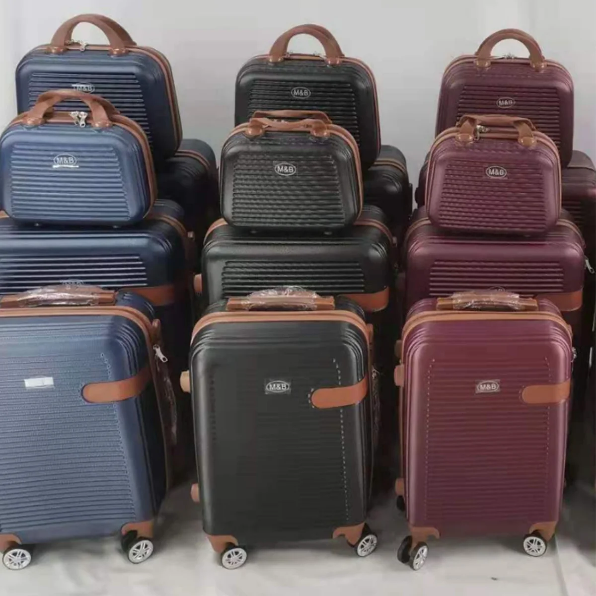 Designer Luggage Set Luxury Suitcase Traveling Suitcase Set 3 piece bag with spinner lightweight Abs Suitcases luggage sets