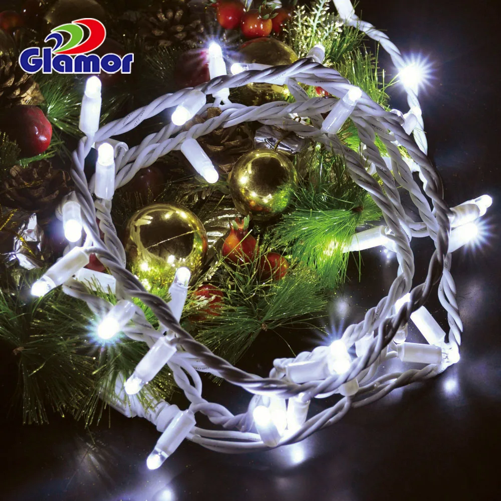 Высококачественная мигающая СВЕТОДИОДНАЯ цепочка Рождественская Светодиодная лампа с 4 + 1/5 1/9 1 мигающими светодиодными гирляндами коммерческого класса
