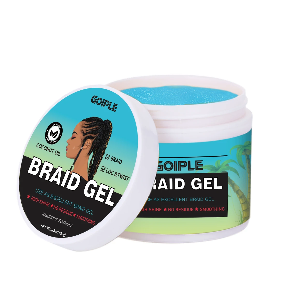 Wholesale Hair Edge Wave Loc n Twist Gel Pomade for Braid Fishing Line Pure Neat Styling Braiding Cream Private Label Braid Gel