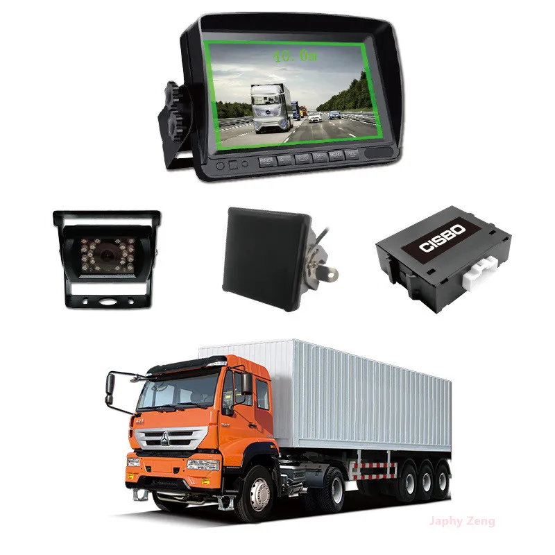 proximity warning alerts with camera radar collision avoidance systems for heavy-duty trucks