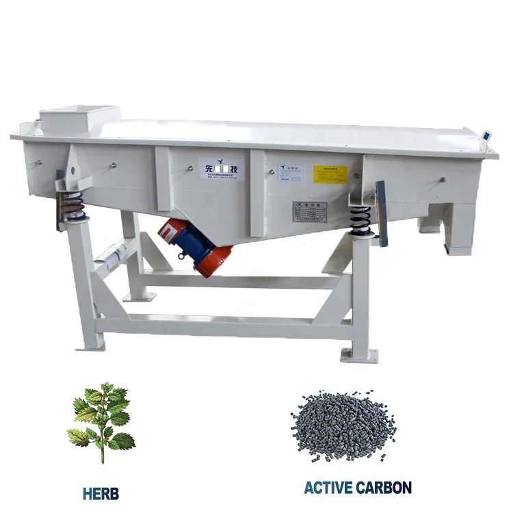 2000 kg/hour charcoal linear vibrating screen sieve machine high capacity