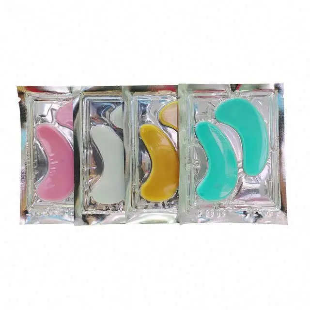 New and Puffiness Under Pads for Puffy Eyes Private Label Moisturizing Lifting Brightening Crystal Pink Black 24k Collagen Eye Mask