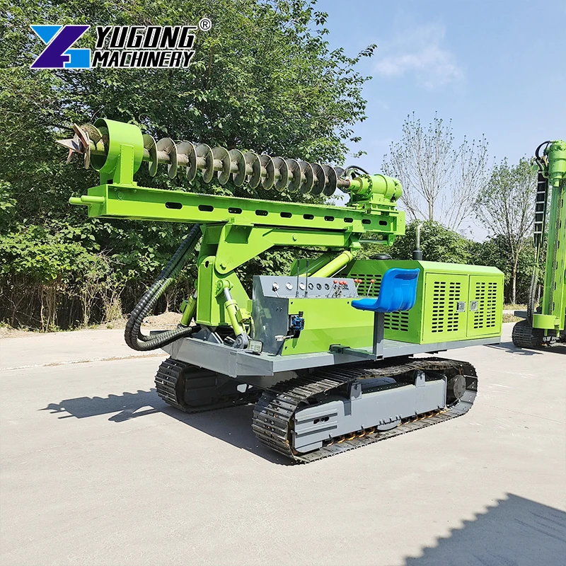 Luxury Cab Double-layer Radiator Tracked Pile Driver/Road Fence High-performance Piling Machine