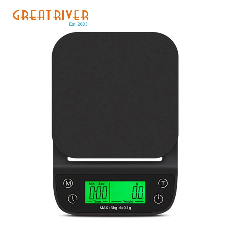 2kg pocket weight greater goods digital food and multifunction kitchen scale coffee scale with timing function
