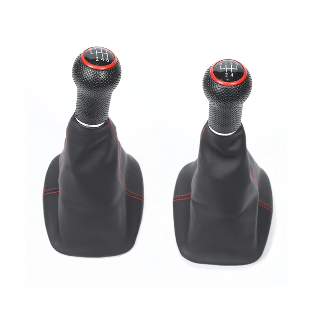 Wholesale 12mm Car Leather Gear Lever Shift Knob For VOLKSWAGEN GOLF4