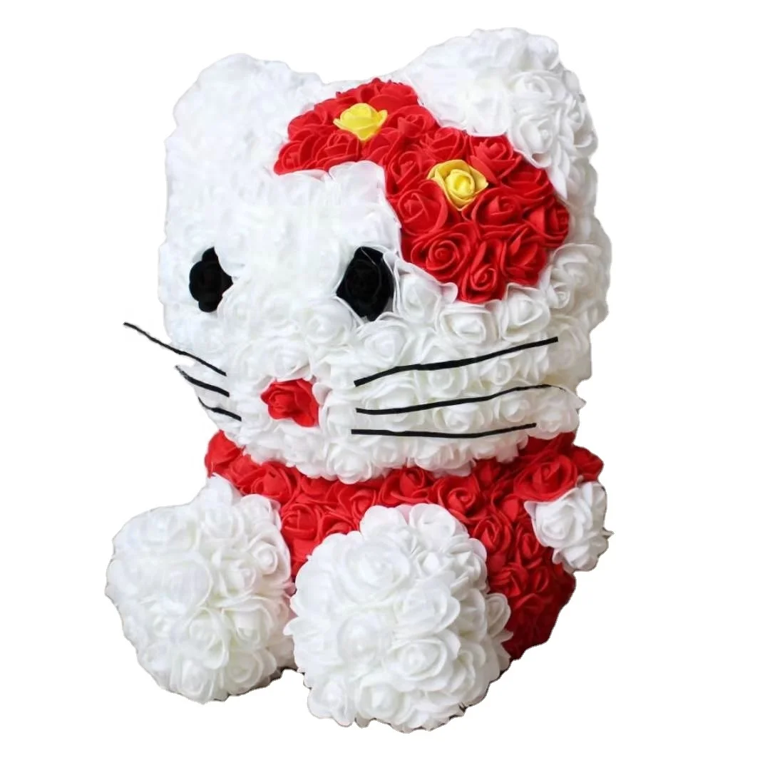 Factory Directly Supply Foam Flower Kitty Cute Luxury Gift