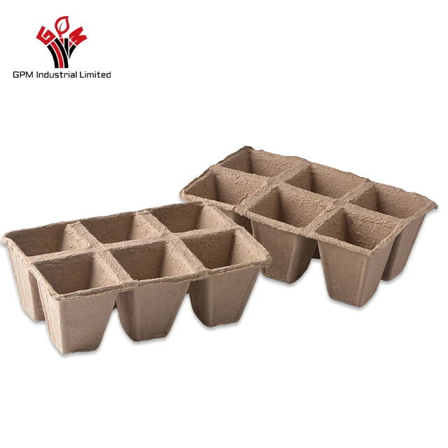 Biodegradable Transplanter Pulp Paper Flower Plant Peat Pots Tray Planting Pots For Seedling Prices Wholesale