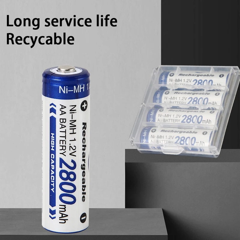 1.2V 2800mAh BMAX Nickel Metal Hydride Batteries ni mh AA Rechargeable Cylindrical Cells Ni-MH Replacement Battery