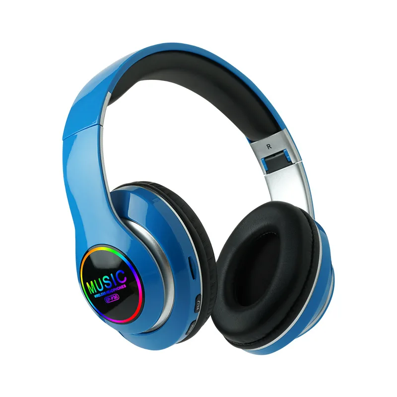 P30 Sports Folding Card LED Headset with Dynamic Vocalism Principle Mobile Phone Travel Use Digital Display Battery Indicator