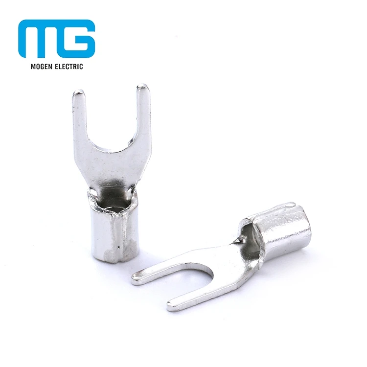 high quality SV series  Female Disconnects Crimp Terminal Non-insulated spade terminal lugs