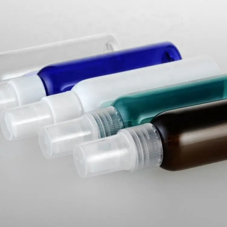 Wholesale plastic punp sprayer bottles pet plastic cosmetic empty bottle for beauty packaging