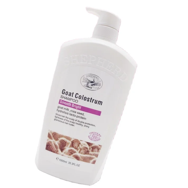 
high grade 100% pure Natural Organic goat Milk Shampoo Protein smooth bright Shampoo 1000ml big size 