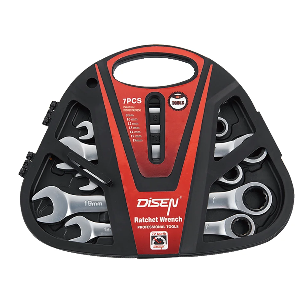DISEN DSH1515 Logo Chave Catraca Professional High Quality Chrome Vanadium Steel Wrench Tool Sets