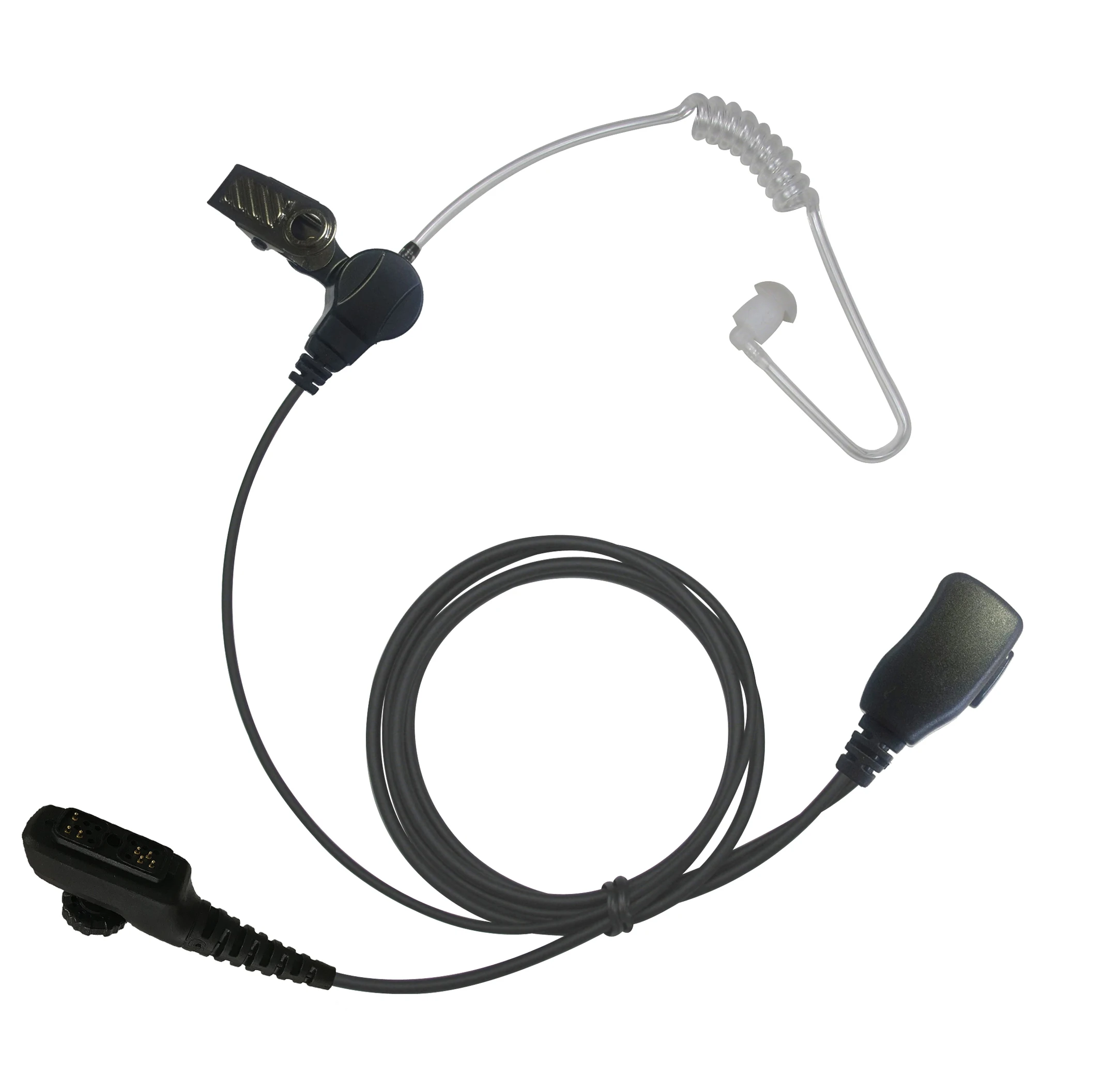 Air Tube Earpiece Headset Earphone with PTT and Microphone for EADS NOKIA  AIRBUS THR9 THR9I Two Way Radio
