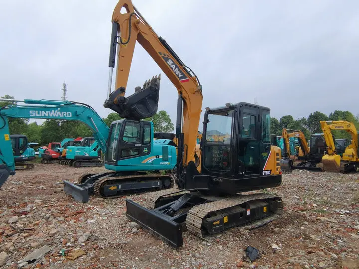 Used crawler excavator SANY SY55C  used mini digger 5 ton sany  SY55 Good condition second-hand excavator sy55 on sell