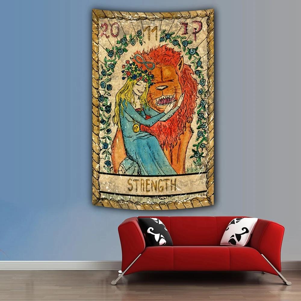 tarot cards Tarot deck Beauty and beast. design printing wall hanging tapestry