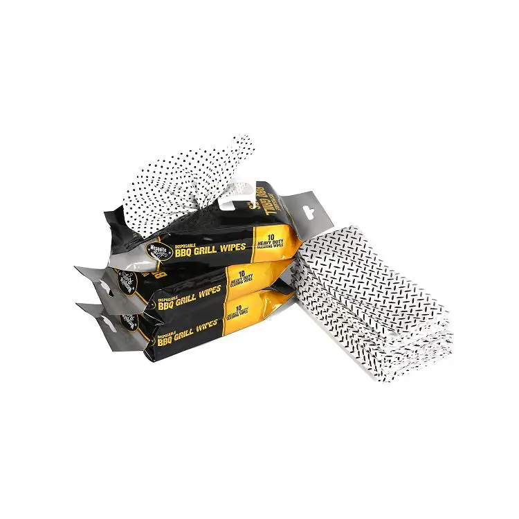 Wholesale Low Price Disposable Barbecue Party Grill Oven Cleaning BBQ Grease Wet Wipes