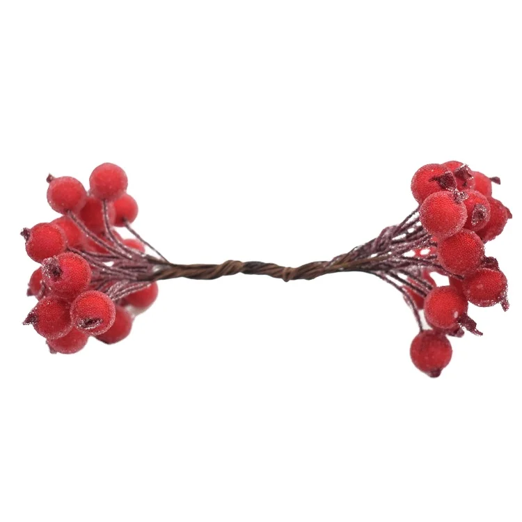 20pcs High Quality Foam Flower Berry Berry Pick Diy Artificial Christmas Berry
