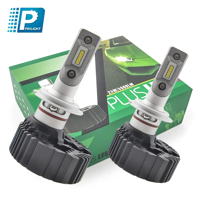 7 Plus car headlight 9005 9006 h1 h4 h7 h11 48w 9000lm high power led headlight bulbs for car