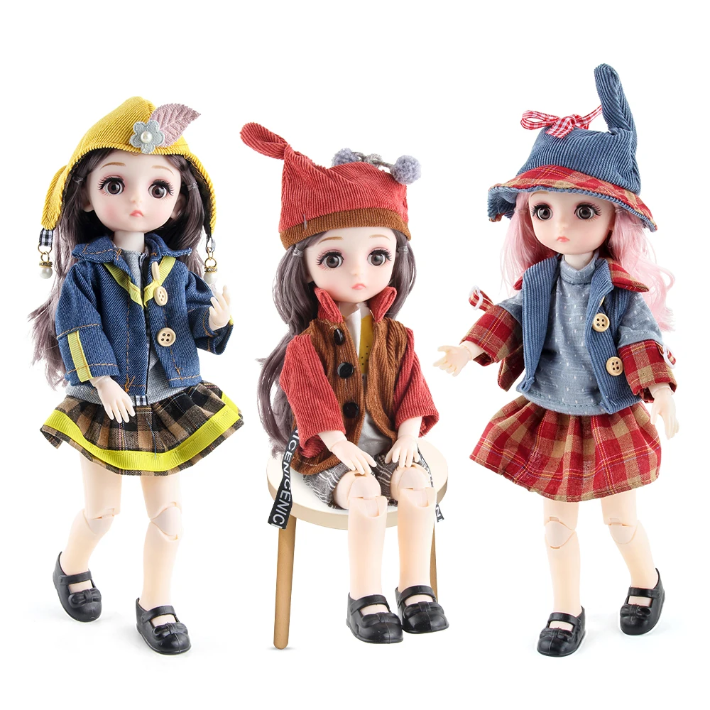 twelve constellations dress up pretend play toys Silicone Baby Doll Fashion Doll Toys Barbi Doll Set Toys Birthday Gifts