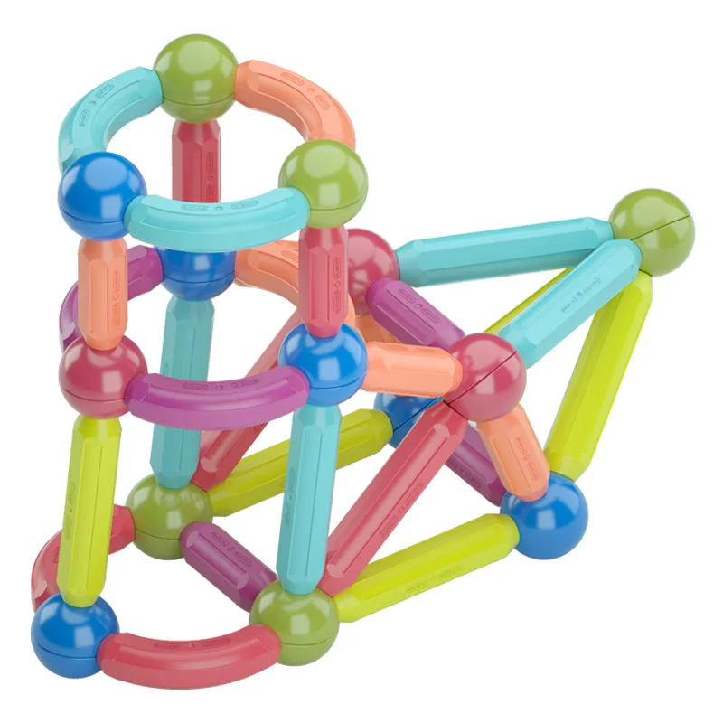 Popular Educational Stem Toys 3d Magnet Building Block Magnetic Ball And Rod Construction Set