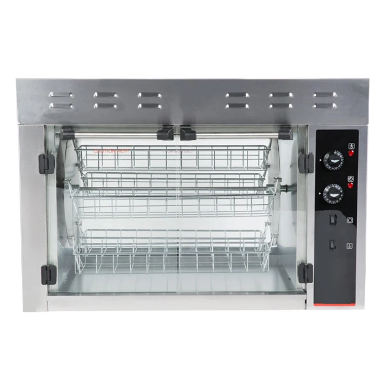 Electric Roast Pork Belly Oven Countertop Rotisserie Oven - 208/240V