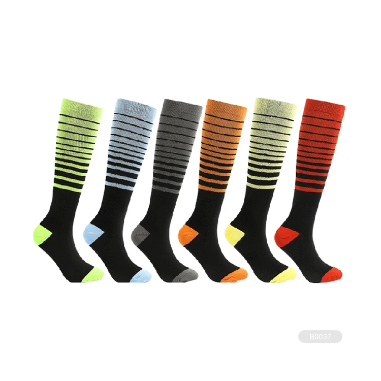 Graduated Medical custom Women Men Compression Socks 20-30mmhg Knee High Fun Stockings for Running Sports Athletic Nurse