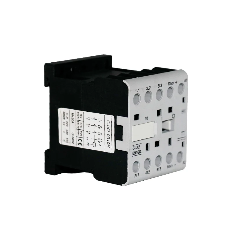 CJX2 Series 9A AC magnetic contactor 3 pole 3 phases 220V 380V 660V CJX2 0910K AC contactor