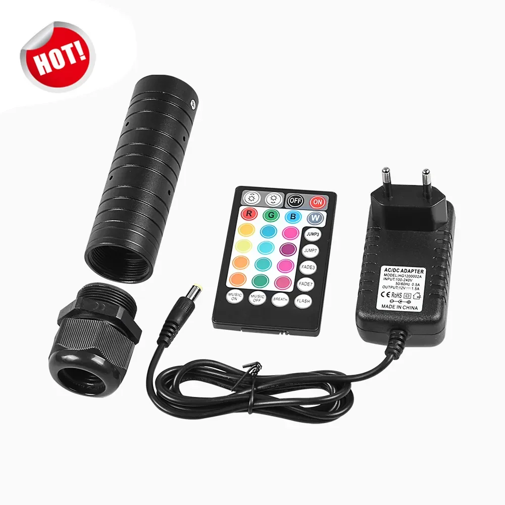 6 Вт Bluetooth Управление приложениями RGBW светодиодный волоконно-оптический световой двигатель с музыкальным режимом автомобильные огни на крыше звезды волоконно-оптическим кабелем
