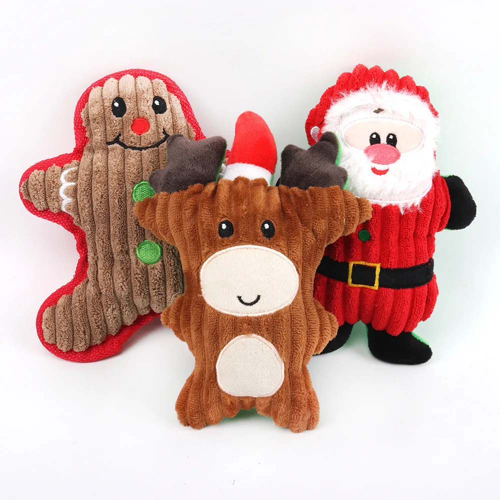 Pet Plush Toys Sounding Toys Molar Teeth Resistant Cute Cartoon Dog Toys
