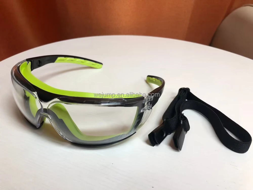 WEJUMP Eye Work Protective UV400 Z87 Industrial Fits Over Safety Shield Glasses fame and headband Safety Glasses