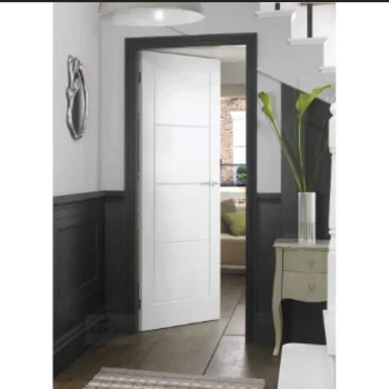 white primer Easy to Install hollow particle board filling core prehung wooden flat door