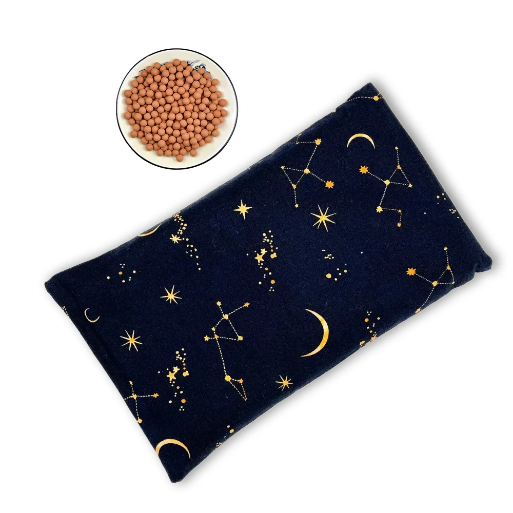 Custom microwave heating pad flax seed cherry stone buckwheat bag moist heat pack for neck back shoulder hot compre