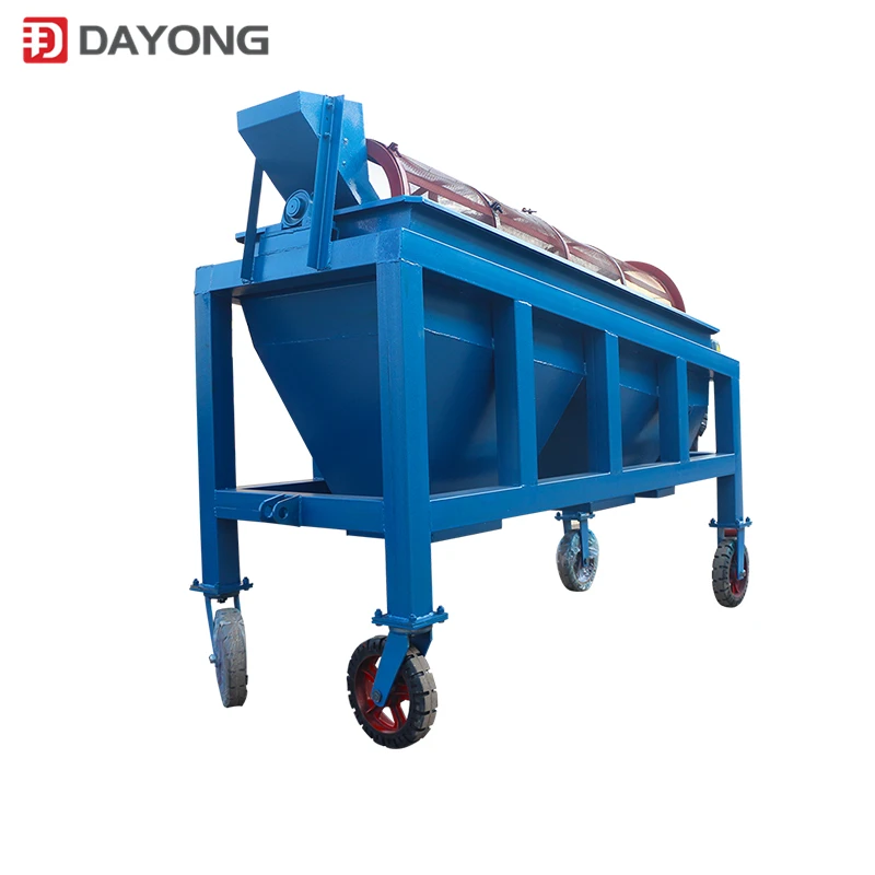 High efficient carbon steel compost trommel screen for fertilizer