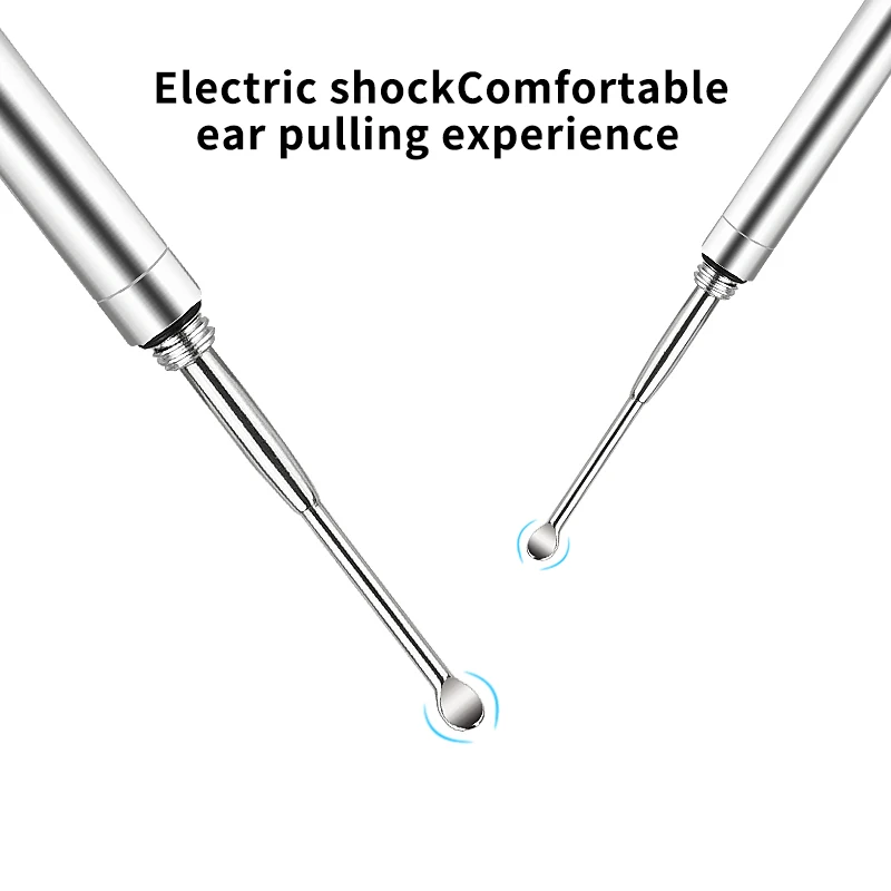 Hot Selling Single Head Aluminum Barrel Stainless Steel  Ear Spoon Ear Pick Tool Ear Curette