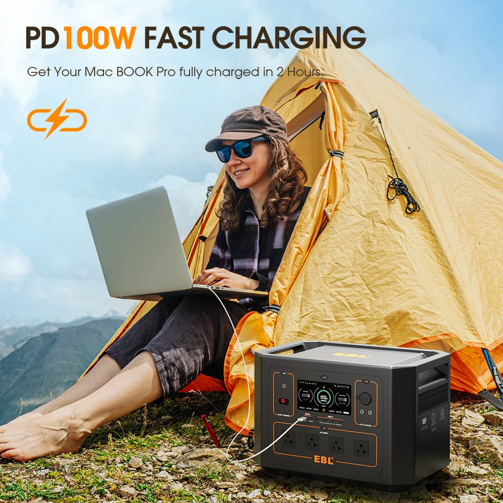 China Wholesale Generator Portable Power Station Lifepo4 Lithium Battery 2000W Outdoor Portable Power Station For Indoor