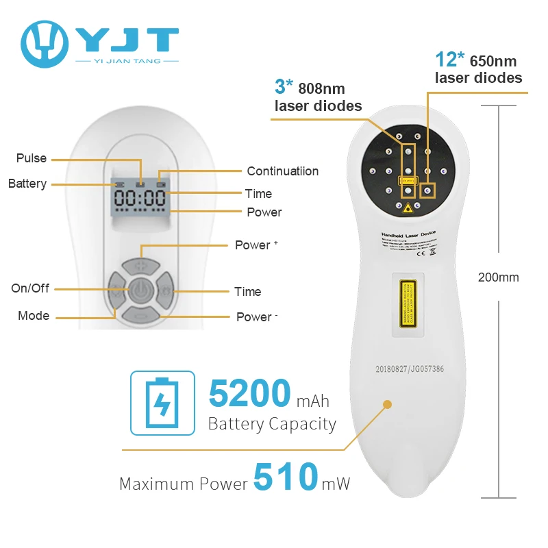 LASER Acupuncture equipment 650nm diode cold laser pain therapy machine