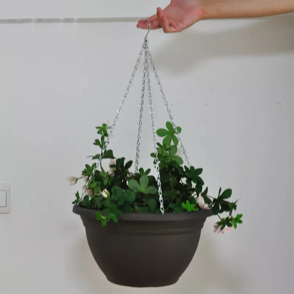 Best Selling Creative Wall Hanging Green Radish Succulent Flower Pot Plastic Woven Flower Pot Hanging Basket