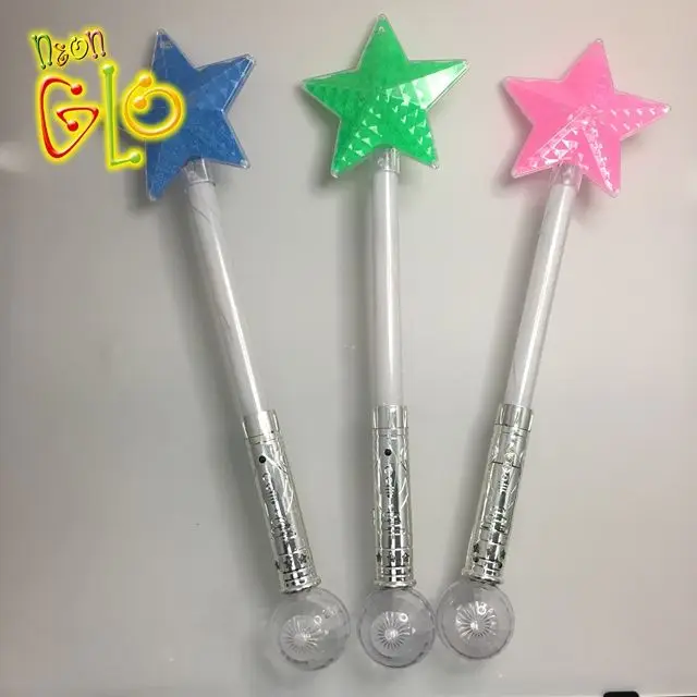 Hot Sales Light Up Wand With Star Shape  Beauty Disco Ball LED Stick Fashion In Party