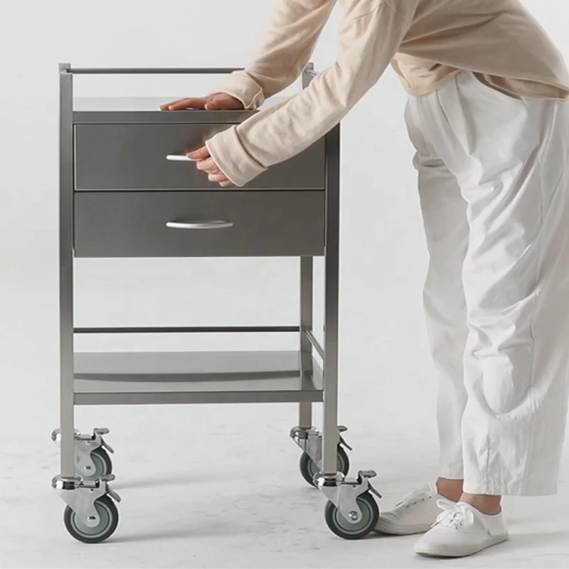 Meditroll MT02 Modern Durable Stainless Steel Storage Trolley for Hospital use