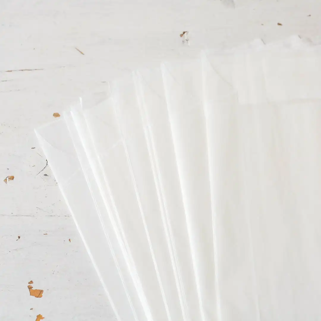 Eco-friendly Waxed Treat Semi Transparent Customized Glassine Paper Bag Envelope Printed Clothing Packaging