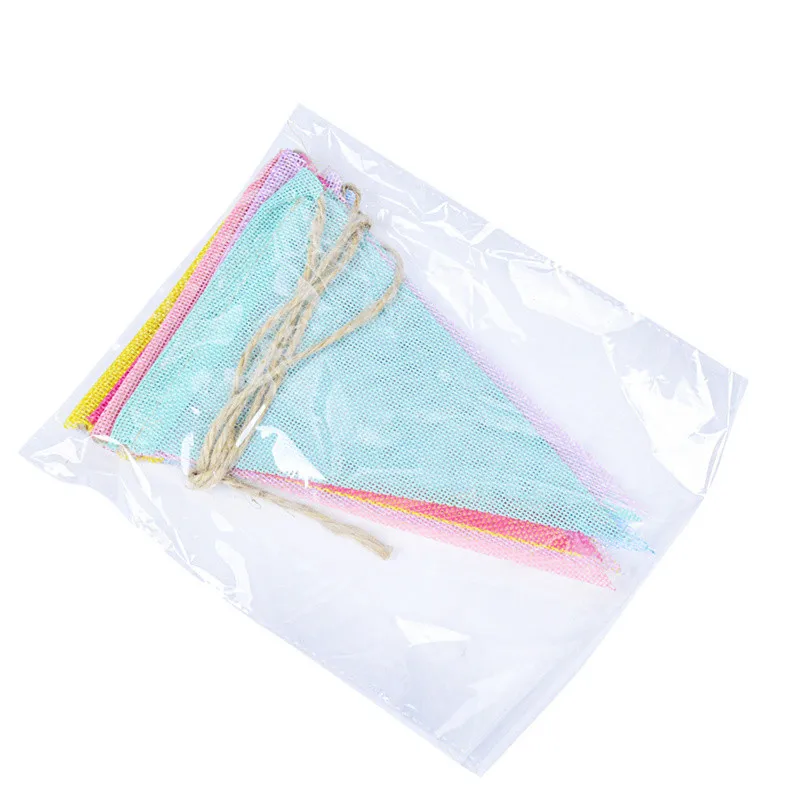 Pennant Bunting Banner Flag Colorful Triangle Flag Bunting Garland For Classroom Birthday Party Decorations