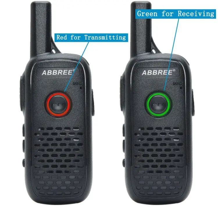 2 шт. ABBREE AR-Q2 Мини Портативный иди и болтай Walkie Talkie “иди двойной PTT USB зарядка VOX любитель двухстороннее радио трансивер UHF 400-470 МГц