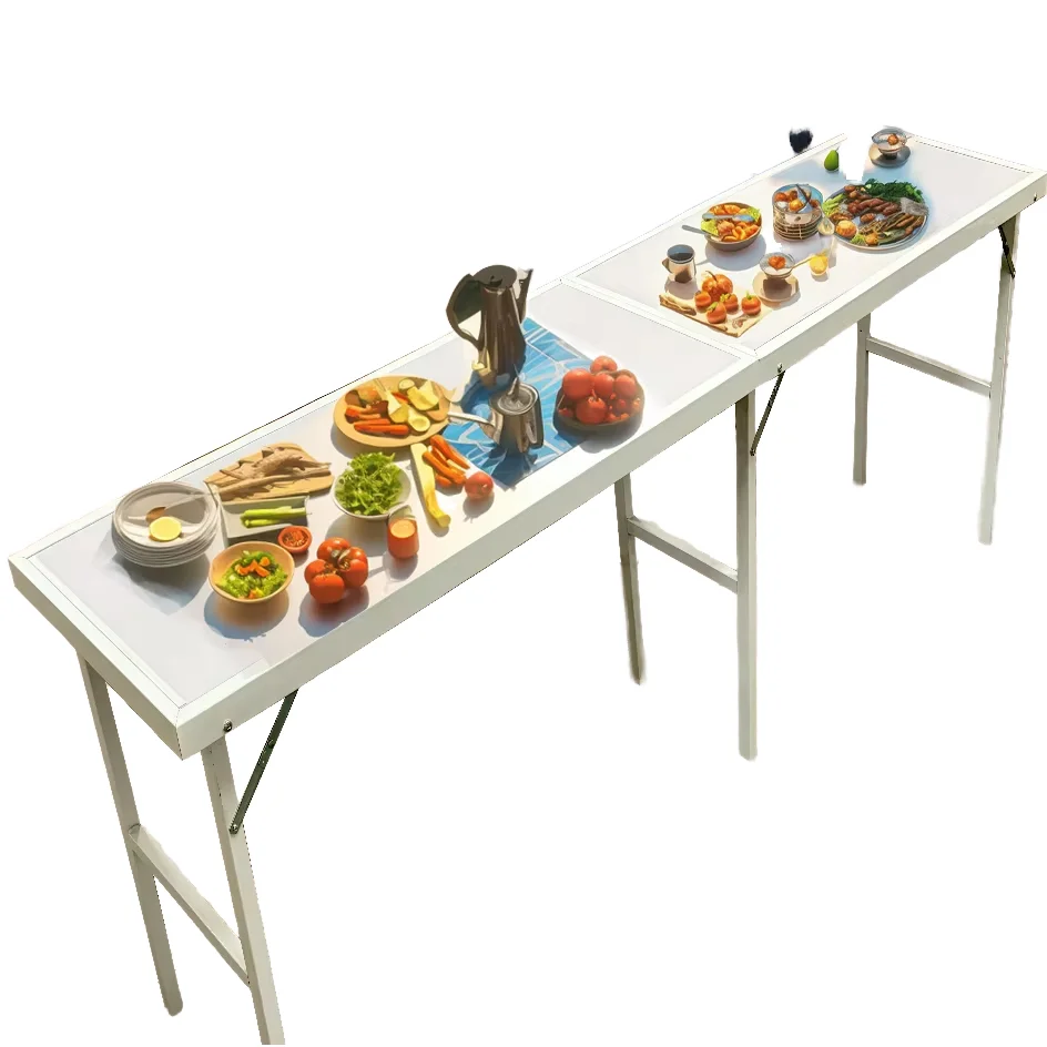 Wholesale Custom Size Aluminium Folding Table and Chair Set for Camping for Automotive Use and Welcome Gifts