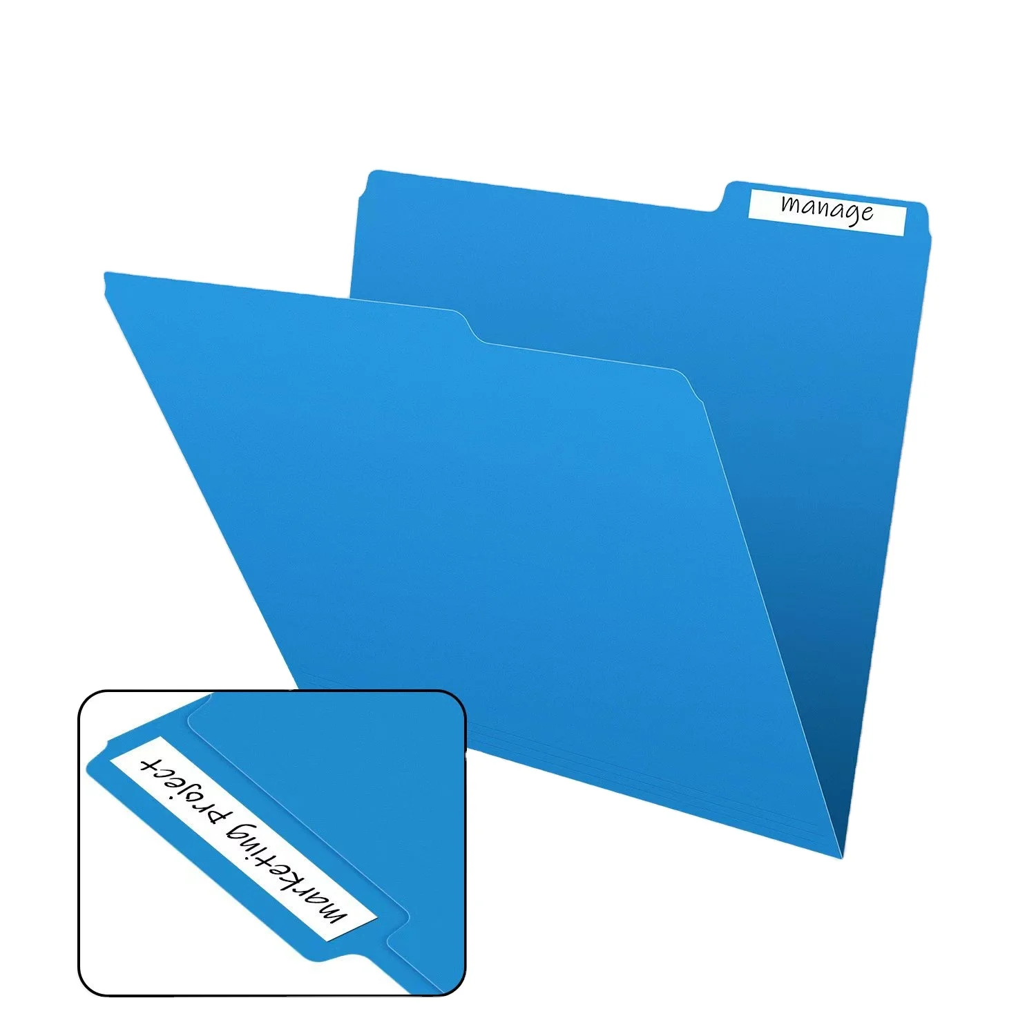 Folder office information classification page office storage cut TAB multi-color folder