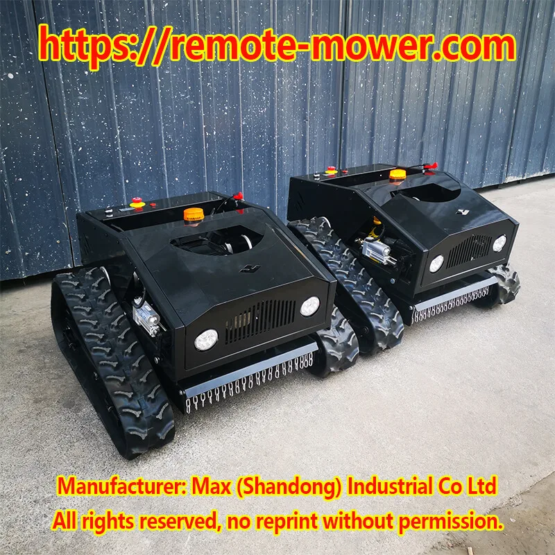 Remote Control Lawn Mower RC Crawler All Terrain Slope Mowing Machine Tracked Radio Controlled Grass Cutter Robotic Mowers