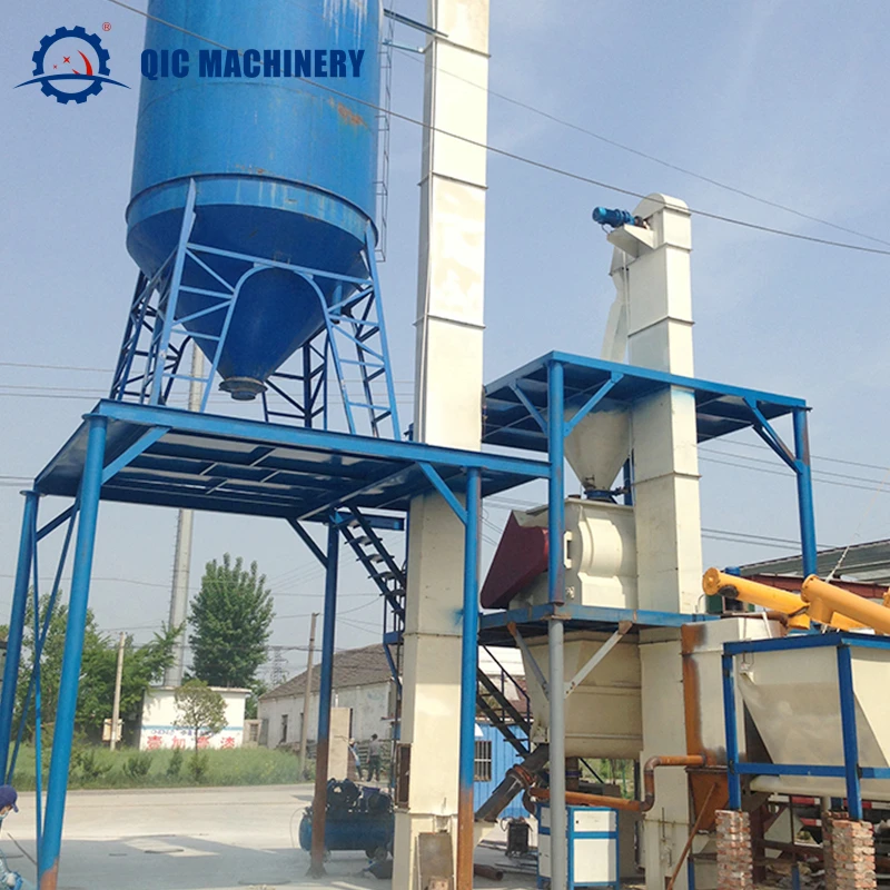 Ceramic Tiles Manufacturing Line Dry Mortar Mixing Complete Production Tile Adhesive Plant