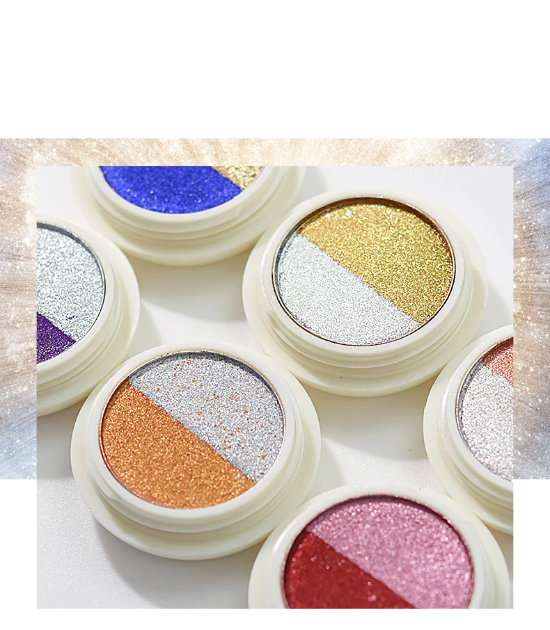 Glitter Dust Pigment Nail Art Decorations Supplies Two Color Transparent Neon Solid Mirror Aurora Nails Powder